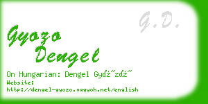 gyozo dengel business card